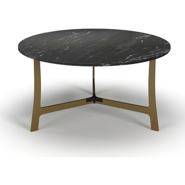 Wilma Marble Coffee Table In Gold and Black