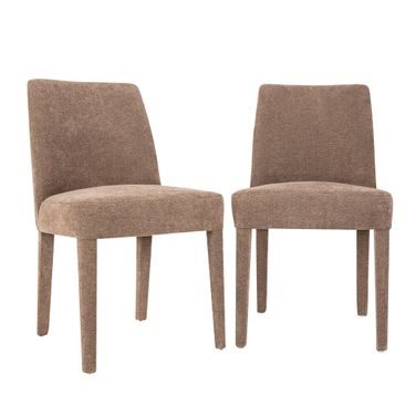 Wilson Upholstered Vintage Dining Chair Set of 2 In Sable