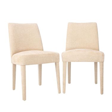 Wilson Upholstered Vintage Dining Chair Set of 2 In Sand