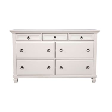 Winchester 7 Drawer Dresser In White