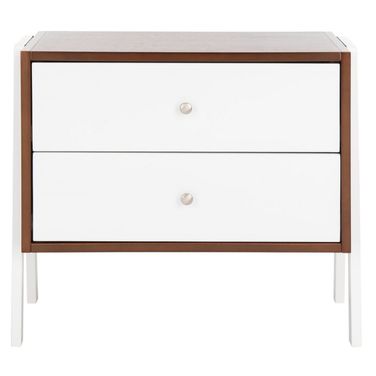 Winchester Night Stand in Walnut and White