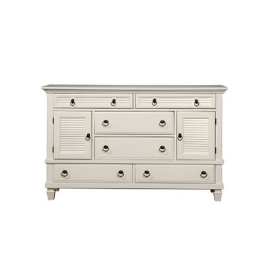 Winchester 6 Drawer Dresser with 2 Cabinets In White