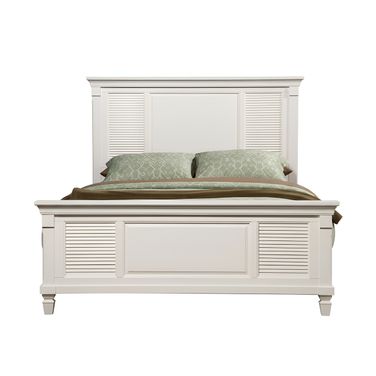 Winchester Queen Shutter Pannel Bed In White