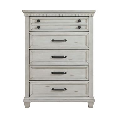 Windom 5-Drawer Chest In Antique White
