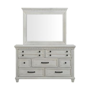 Windom Dresser and Mirror Set In Antique White