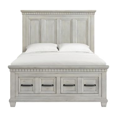 Windom Queen Storage Bed In Antique White