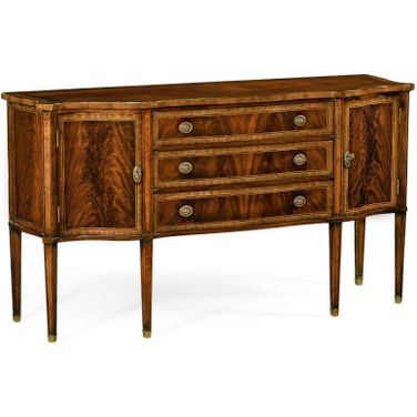 Windsor Mahogany Sideboard With Curved Doors