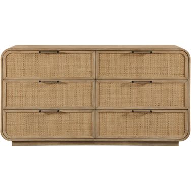 Windsor Rubberwood Dresser In Natural and Natural