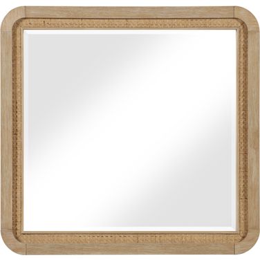 Windsor Rubberwood Mirror In Natural and Natural