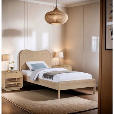 Windsor Rubberwood Youth Bedroom Set In Natural and Natural