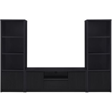 Winfield 3-piece Entertainment Center 60 Inch TV Stand In Black