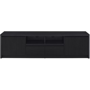 Winfield 78 Inch 2-Door TV Stand Media Console In Black