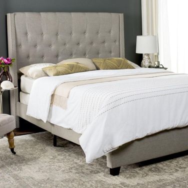 Winslet Light Gray Youth Upholstered Platform Bedroom Set