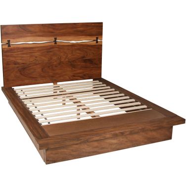 Winslow California King Bed Smokey Walnut and Coffee Bean
