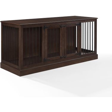 Winslow Medium Credenza Dog Crate In Dark Brown