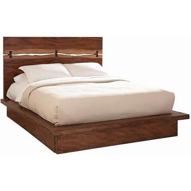 Winslow Queen Bed Smokey Walnut and Coffee Bean