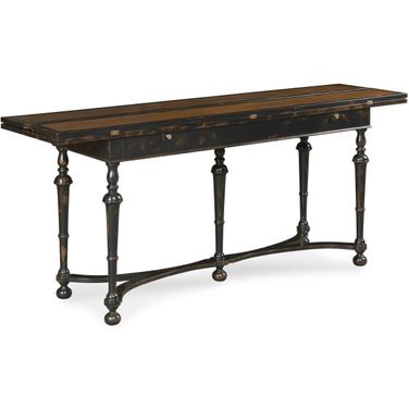 Winston Flip-Top Console Table In Mahogany