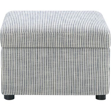 Winter Upholstered Hydraulic Lift Top Storage Ottoman In Grey