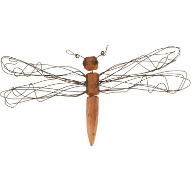 Wire Wing Dragonfly In Brown TH76842