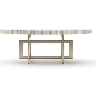 Wish You Were Here 48 Inch Light Round Cocktail Table In Cream