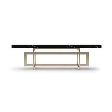 Wish You Were Here 60 Inch Dark Rectangular Cocktail Table In Black