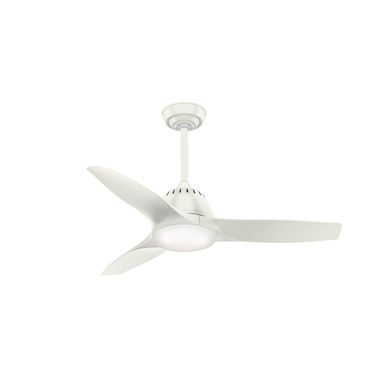 Wisp 44 Inch Ceiling Fan with LED Light Kit and Handheld Remote In Fresh White