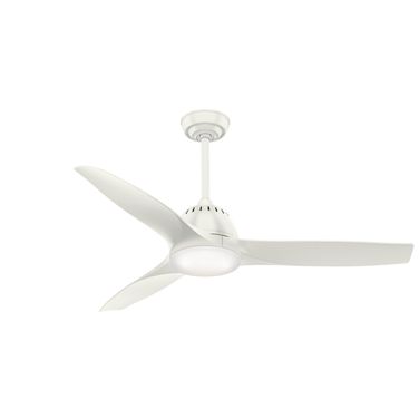 Wisp 52 Inch Ceiling Fan with LED Light Kit and Handheld Remote In Fresh White