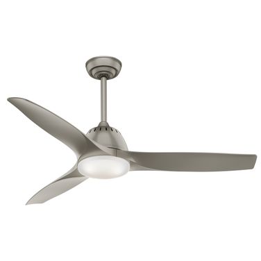 Wisp 52 Inch Ceiling Fan with LED Light Kit and Handheld Remote In Painted Pewter