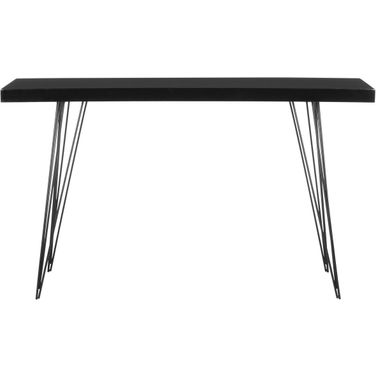 Wolcott Black Retro Mid Century Lacquer Console