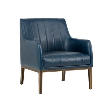 Wolfe Lounge Chair In Vintage Blue
