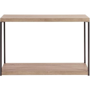 Wood & Metal Console Table In Natural