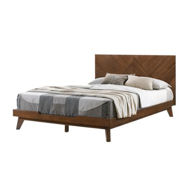 Wood Queen Bed Frame In Brown