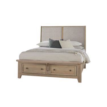 Woodbridge King Upholstered Bed With Storage In Grey
