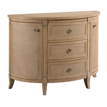 Woodfield Demilune Chest In Caramel