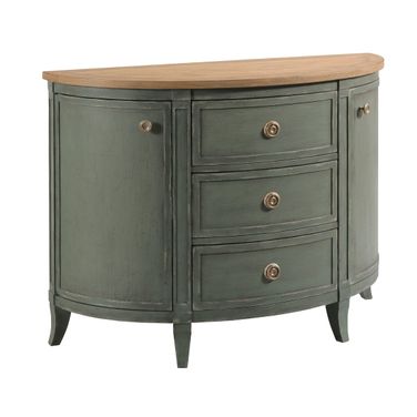 Woodfield Demilune Chest In Green