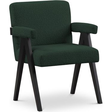 Woodloch Boucle Fabric Accent Chair In Green
