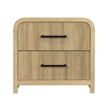 Woodridge 2-Drawer Nightstand with USB In Natural