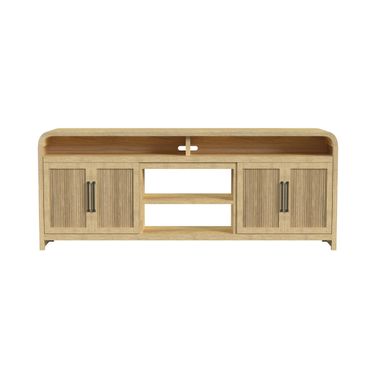 Woodridge 82 Inch TV Console without Fireplace Insert In Natural