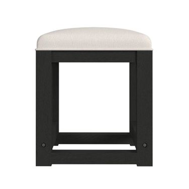Woodridge Dressing Stool In Black and White