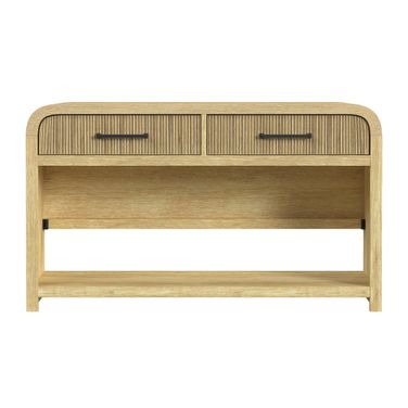 Woodridge Sofa Table with Bottom Shelf In Natural