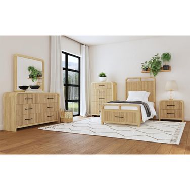 Woodridge Youth Storage Bedroom Set In Natural