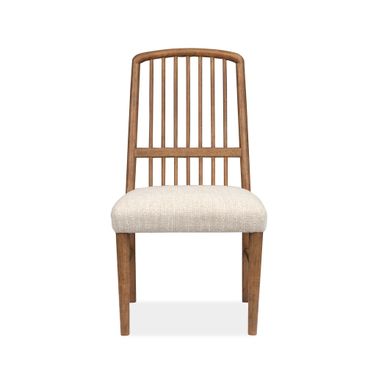 Woodward Wood Slat Back Side Chair Set of 2 In Dark Clove