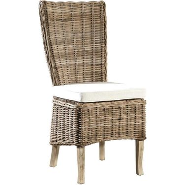 Woven Kubu Highback Side Chair Set of 2