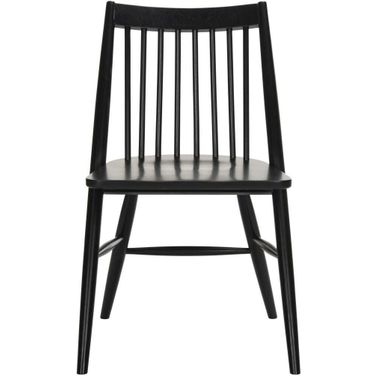 Wren Black 19 Inch Spindle Dining Chair Set of 2