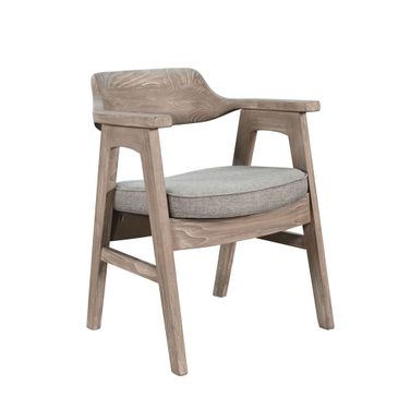 Wren Cushioned Dining Arm Chair Set of 2 In Wheat