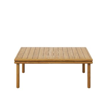 Wren Outdoor Patio Teak Wood Coffee Table In Natural