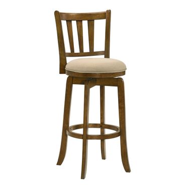 Wren Swivel Bar Height Bar Stool In Sepia Brown and Light Scone