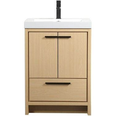 Wyatt 24 Inch Single Bathroom Vanity In Maple
