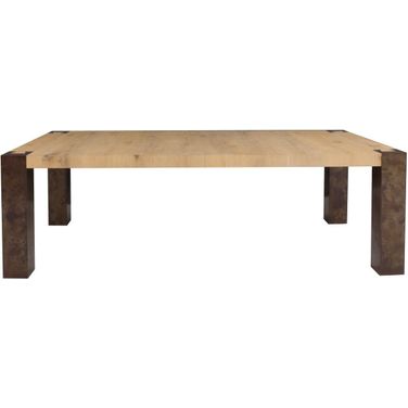 Wyatt 96 Inch Rectangular Dining Table In Natural Oak