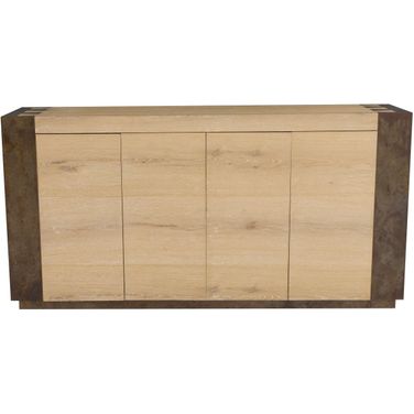 Wyatt Four Door Credenza In Natural Oak